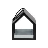 Futterhaus hängend, anthrazit / weiß