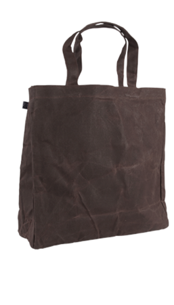 Gewachste Canvas Tasche M braun