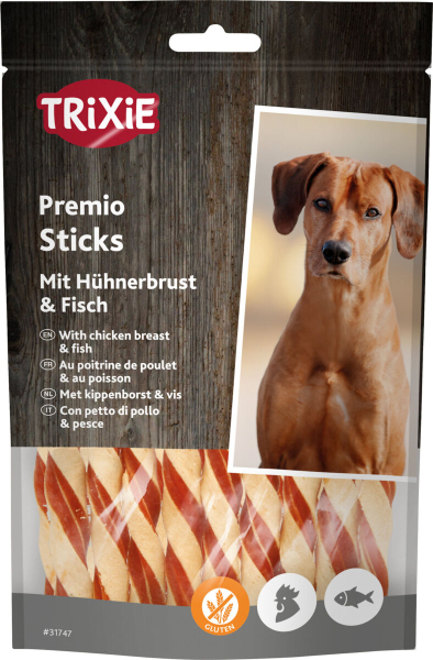 Premio Hühnerbrust und Fisch Sticks 80g