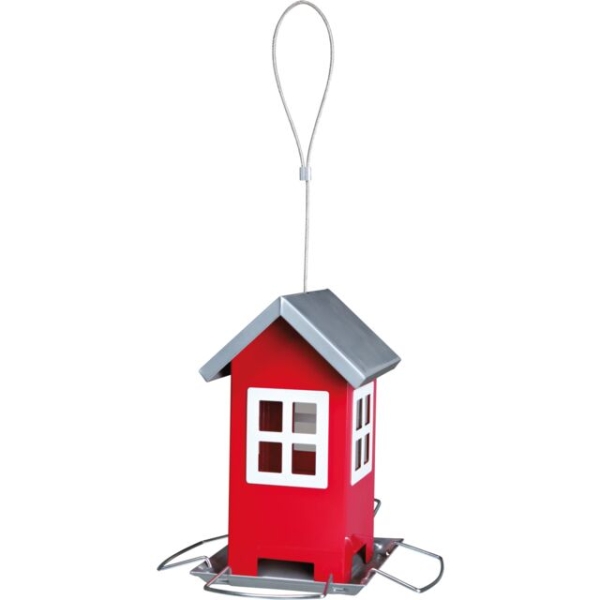 Futterhaus Metall rot