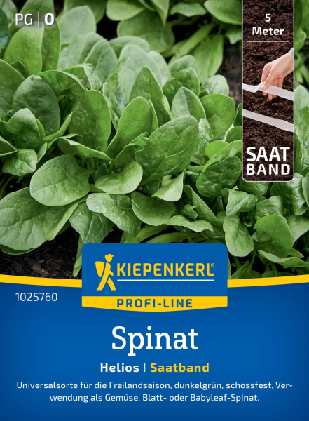 Spinatsamen Helios F1 Saatband