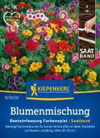 Blumensamen- Beeteinfassung Farbenspiel Saatband