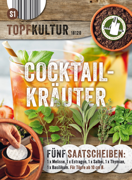 Cocktail-Kräuter 5 Saatscheiben