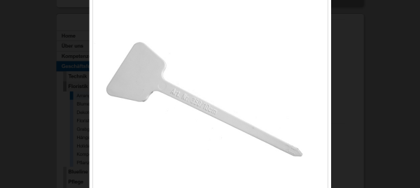 Pflanzensteckschild 12cm 10 Stück