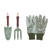 Gartengeräte+ Handschuhe grün