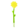 Fliegenklatsche Blume gelb