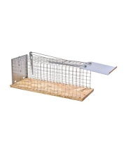 Rattenfalle Drahtkäfig mit Holzboden