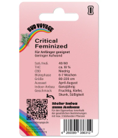 Hanfsamen Critical Fem (mediz. Sorte, körperlich entspannend, Anfänger )