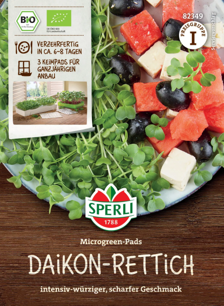 Bio-Grünsprossen Daikon-Rettich Nachfüllpads