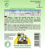 Möhre Berlikumer (Lange rote stumpfe 2)