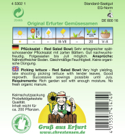 Eichenlaubsalat Salad bowl rossa MHD 01/26