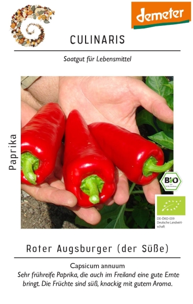 Bio-Paprika Roter Augsburger