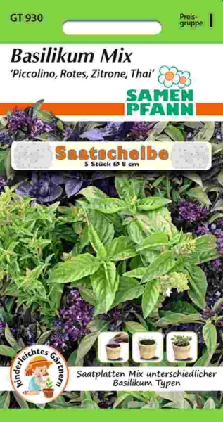 Basilikum Mix Saatscheibe MHD 01/26