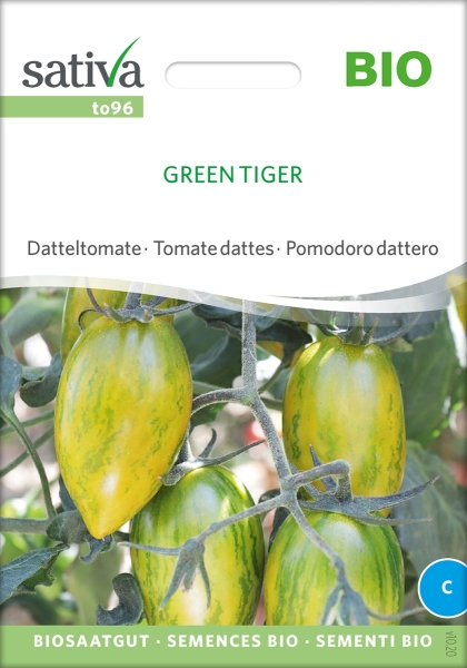 Bio Datteltomate Green Tiger