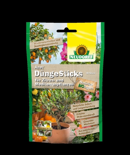 Azet DüngeSticks für Zitrus- und Mediterranpflanzen (40 Sticks)