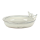 Vogeltränke Keramik weiss oval