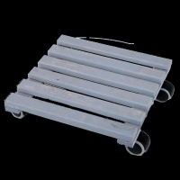 Pflanzenroller grau quadratisch indoor L