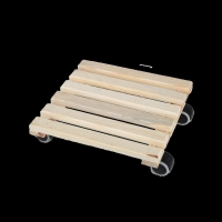 Pflanzenroller natur quadratisch indoor L