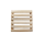 Pflanzenroller natur quadratisch indoor L
