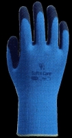 Handschuhe Soft n Care Flora blau 7