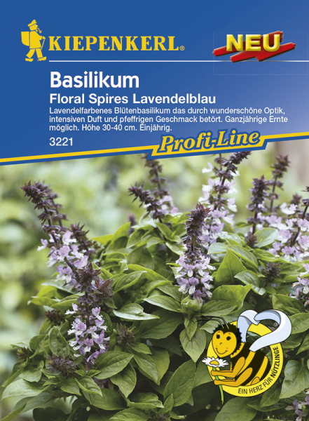 Basilikum Floral Spires Lavendelblau