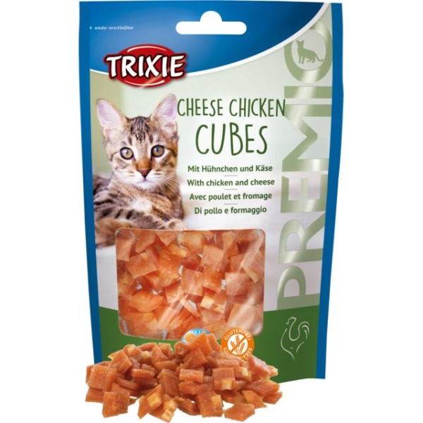 Cheese Chicken Cubes mit Hühnchen und Käse 50g (Premio )