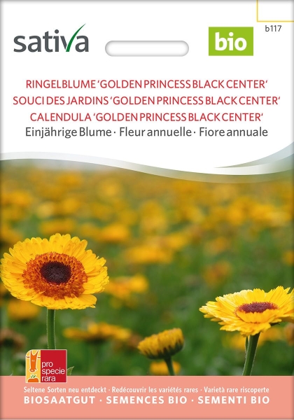 Bio-Ringelblume Golden Princess Black Center