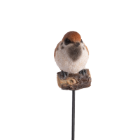 Vogel auf Stecker Spatz