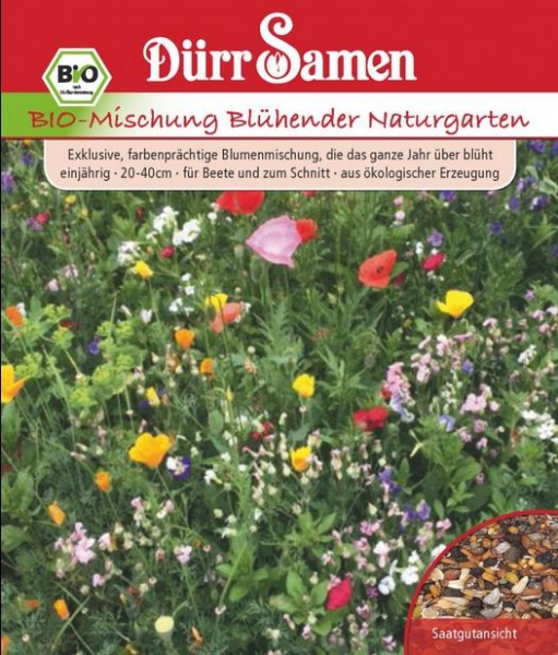 Bio-Blumenmischung Blühender Naturgarten