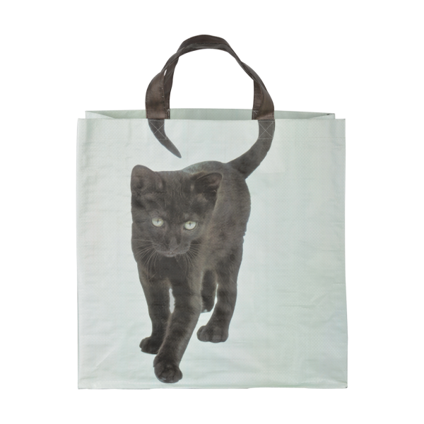 Einkaufstasche Katze schwarz